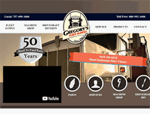 Tablet Screenshot of gregorysfleet.com